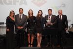 Equipe da Agfa recebe o Prêmio Graphprint